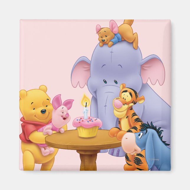 Pooh & Friends Birthday Magnet (Front)