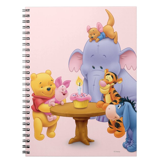 Pooh & Friends Birthday Notebook (Front)