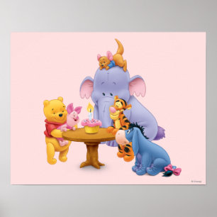 Pooh & Friends Birthday Poster