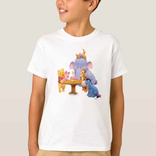 Pooh  Friends Birthday T_Shirt