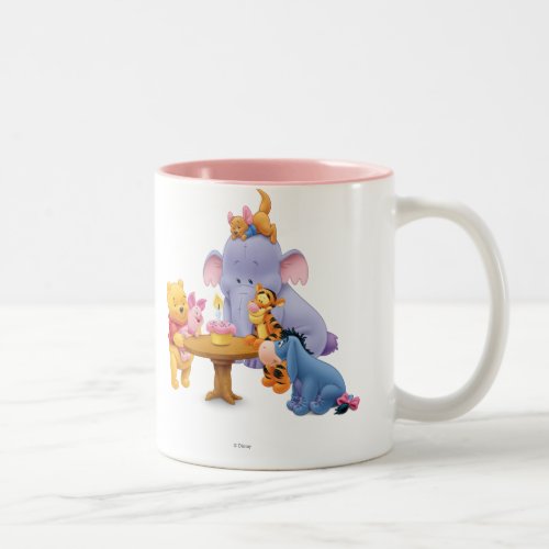 Pooh  Friends Birthday Two_Tone Coffee Mug