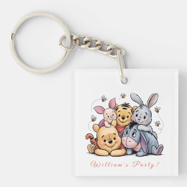 Pooh & Friends Pastel Keychain (Front)