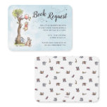 Pooh & Friends Watercolor Baby Shower Book Request Place Card Pooh & Friends Watercolor Baby Shower Book Request Place Card
