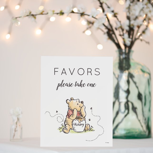 Pooh & Friends Watercolor Baby Shower Foam Board (In Situ (Wedding))