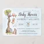 Pooh & Friends Watercolor | Baby Shower Invitation<br><div class="desc">Invite all your family and friends to your Winnie the Pooh themed Baby Shower with these sweet invitations.</div>