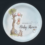 Pooh & Friends Watercolor | Baby Shower Paper Plates<br><div class="desc">Celebrate you Winnie the Pooh themed Baby Shower with these sweet Pooh and Friends watercolor paper plates. Personalize by adding your name or party details.</div>
