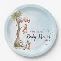 Pooh & Friends Watercolor | Baby Shower Paper Plates