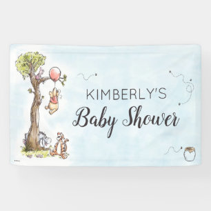 Pooh & Friends Watercolor Baby Shower Sign