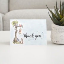 Pooh & Friends Watercolor | Baby Shower Thank You
