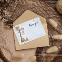 Pooh & Friends Watercolor | Baby Shower Thank You