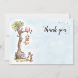 Pooh & Friends Watercolor | Birthday Thank You<br><div class="desc">Thank all your family and friends for coming to your child's Winnie the Pooh themed Birthday with these sweet thank you notes.</div>
