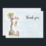 Pooh & Friends Watercolor | Birthday Thank You<br><div class="desc">Thank your guests with the charm of the Hundred Acre Wood using our Pooh & Friends Watercolor Birthday Thank You. Featuring Pooh Bear, Piglet, Tigger, and Eeyore in a soft watercolor design, this card adds a whimsical touch to your thank-you notes. Perfect for any Disney-themed birthday, it’s a sweet and...</div>