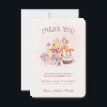 Pooh & Friends Watercolor |  Birthday Thank You<br><div class="desc">Thank all your family and friends for coming to your child's Winnie the Pooh themed Birthday Party with these sweet birthday thank you notes. Personalize by adding your own custom message.</div>