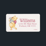 Pooh & Friends Watercolor | First Birthday Label<br><div class="desc">Invite all your family and friends to your child's Winnie the Pooh themed Birthday Party with these personalized address labels.</div>