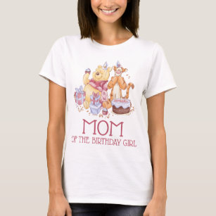 Pooh & Friends Watercolor   First Birthday Mom T-Shirt