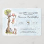 Pooh & Friends Watercolor Tree | First Birthday Invitation