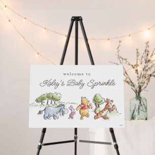 Pooh & Friends Watercolor Welcome Baby Sprinkle Foam Board