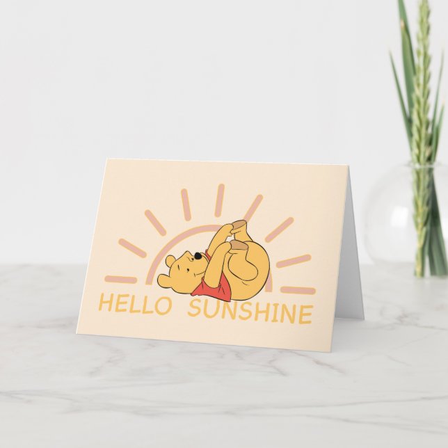 Pooh - Hello Sunshine Card (Front)