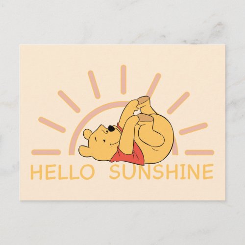 Pooh _ Hello Sunshine Postcard
