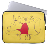 Pooh | I'd Rather Be in Bed Laptop Sleeve
