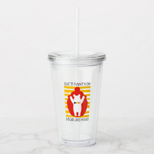 Pooh Isn't It Funny How a Bear Likes Hunny Acrylic Tumbler