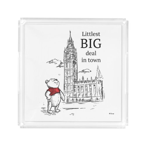 Pooh  Littlest Big Deal in Town Acrylic Tray