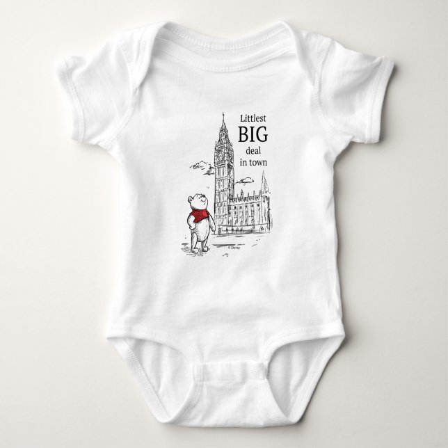 Pooh | Littlest Big Deal in Town Baby Bodysuit (Front)