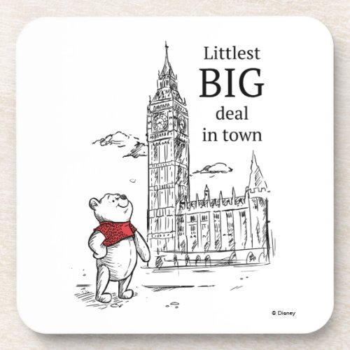 Pooh  Littlest Big Deal in Town Beverage Coaster