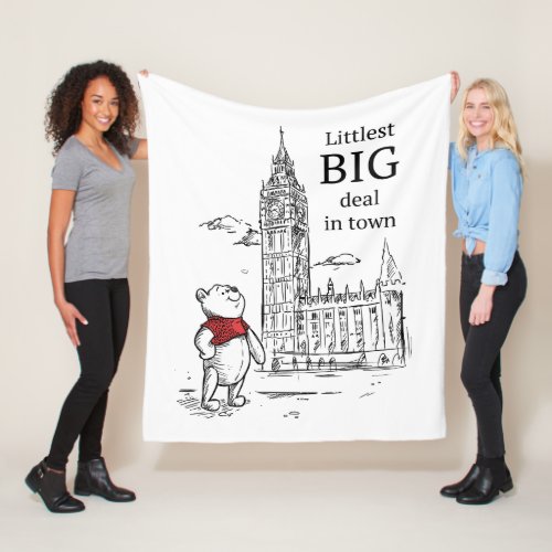 Pooh  Littlest Big Deal in Town Fleece Blanket