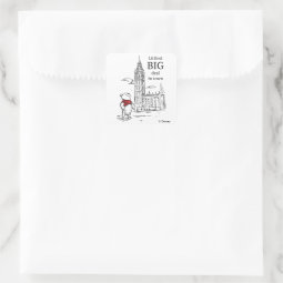 Pooh | Littlest Big Deal in Town Square Sticker | Zazzle
