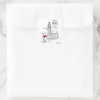 Pooh | Littlest Big Deal in Town Square Sticker | Zazzle