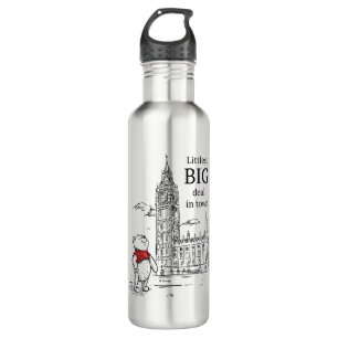 Pooh   Littlest Big Deal in Town Stainless Steel Water Bottle