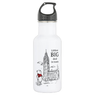 Pooh   Littlest Big Deal in Town Stainless Steel Water Bottle