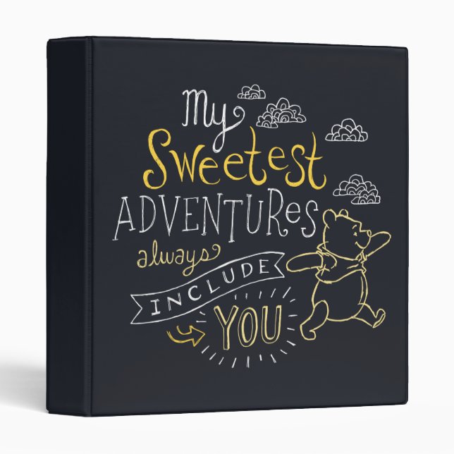 Pooh | My Sweetest Adventures 3 Ring Binder (Front/Spine)