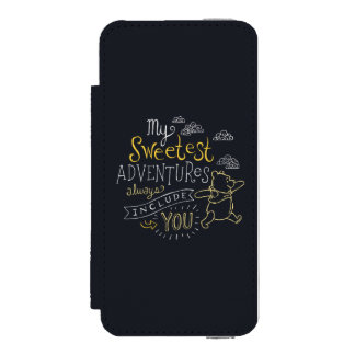 Pooh | My Sweetest Adventures Wallet Case For iPhone SE/5/5s