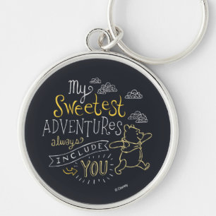 Pooh My Sweetest Adventures Keychain