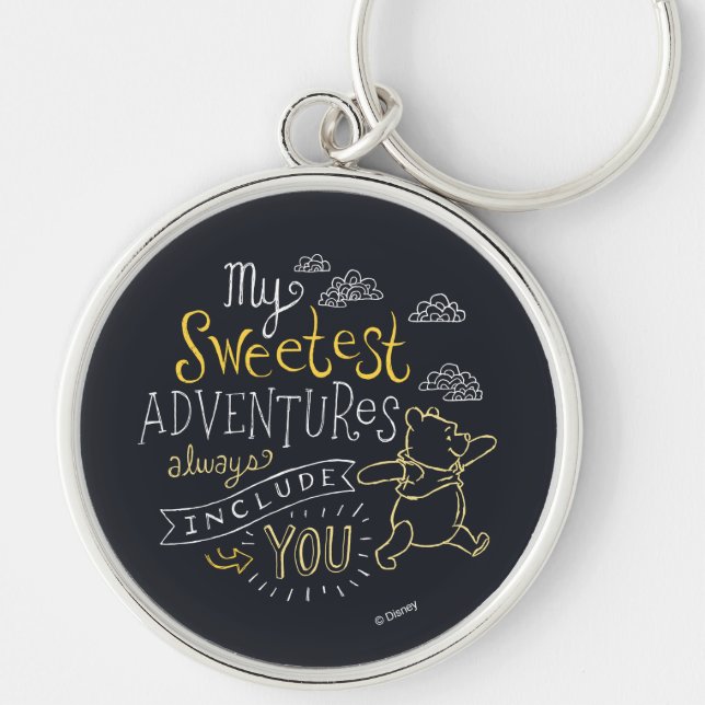 Pooh | My Sweetest Adventures Keychain (Front)