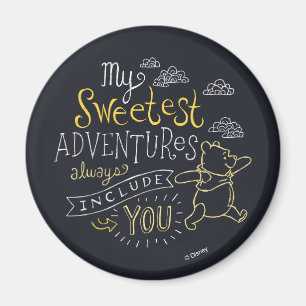 Pooh My Sweetest Adventures Magnet