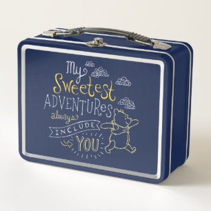 Pooh My Sweetest Adventures Metal Lunch Box