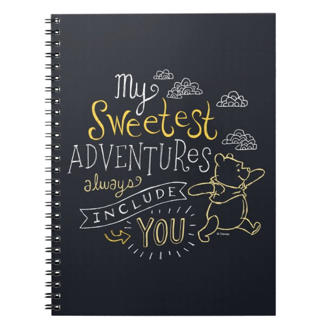Pooh | My Sweetest Adventures Notebook (Front)