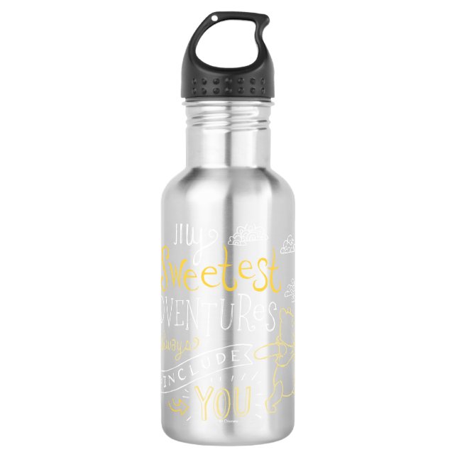 Pooh | My Sweetest Adventures Water Bottle (Front)