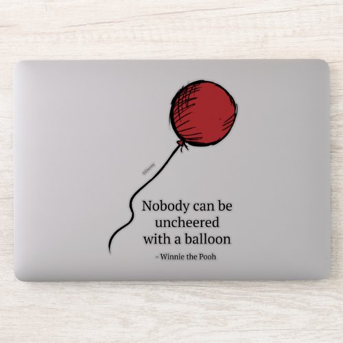 Pooh  Nobody Can be Uncheered with a Balloon 2 Sticker