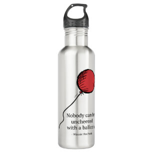 Pooh Nobody Can be Uncheered with a Balloon Stainless Steel Water Bottle