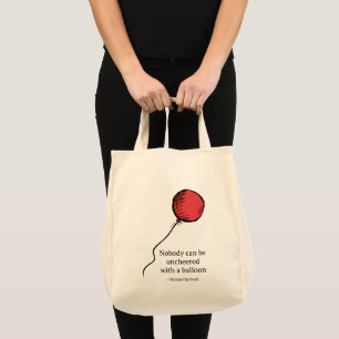 Pooh Nobody Can be Uncheered with a Balloon Tote Bag