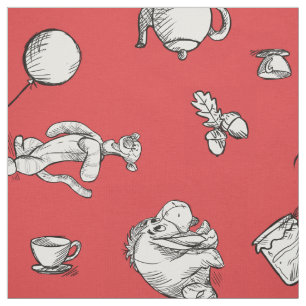 Pooh & Pals A Case of Important Things Pattern Fabric