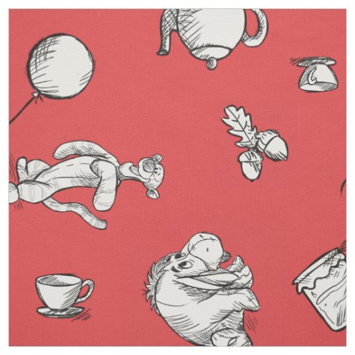 Pooh & Pals | A Case of Important Things Pattern Fabric