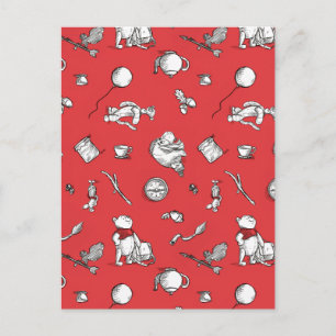 Pooh & Pals   A Case of Important Things Pattern Postcard