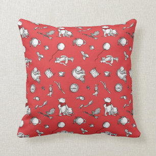 Pooh & Pals A Case of Important Things Pattern Throw Pillow