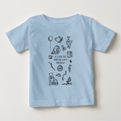 Pooh  Pals  A Case of Important Things Quote Baby T_Shirt