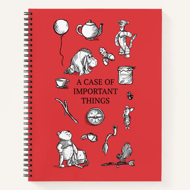 Pooh & Pals | A Case of Important Things Quote Notebook (Front)